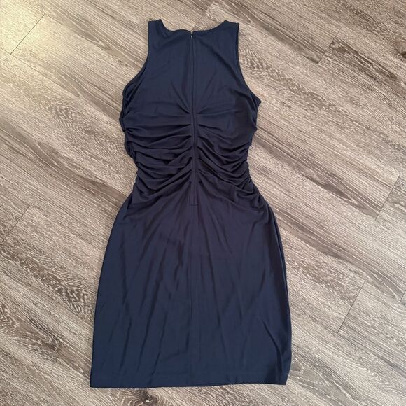 Ann Taylor Navy Sleeveless Side Cinched Dress New - Picture 7 of 7